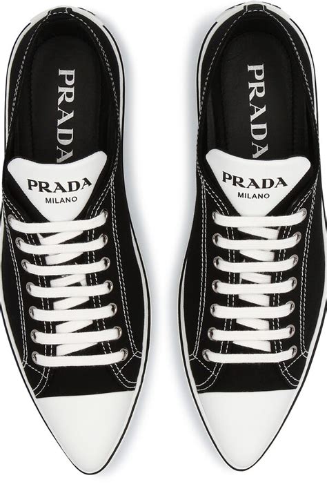 prada pointed toe sneaker